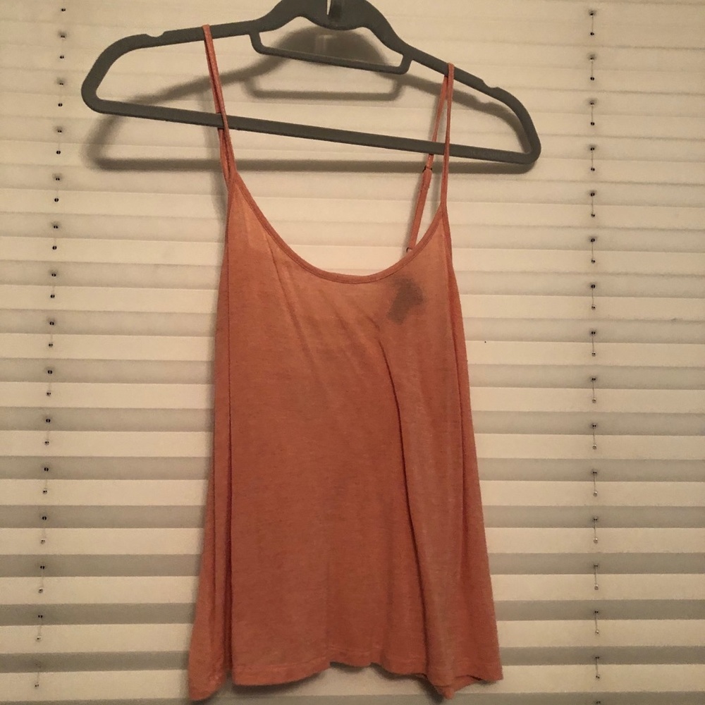 back detail pink tank top